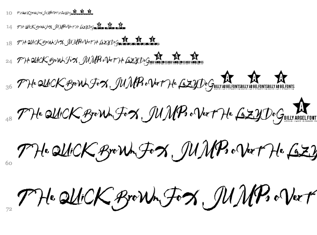 Rainforest font waterfall